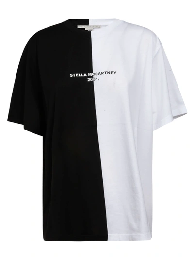 Shop Stella Mccartney Contrast Color T-shirt In Black/white