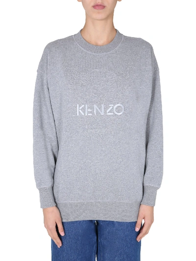 Shop Kenzo Loose Fit Sweatshirt In Grigio