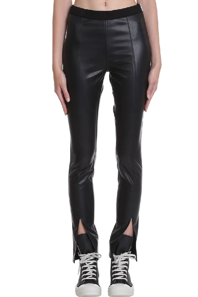 Shop Drkshdw Slit Front Legg Pants In Black Polyester