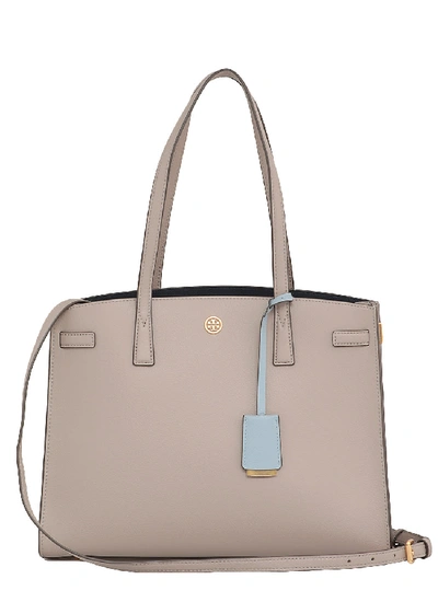 Shop Tory Burch Walker Tote In Gray Heron