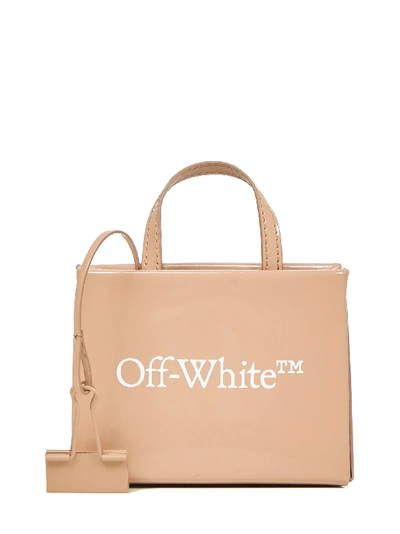 Shop Off-white Baby Box Tote Bag In Nude