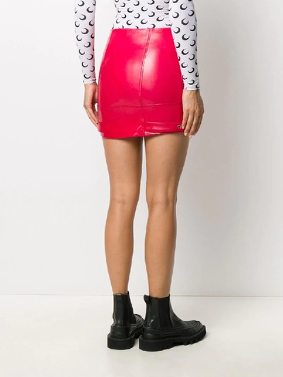 Shop Manokhi Neisy Zipped Mini Skirt In Pink