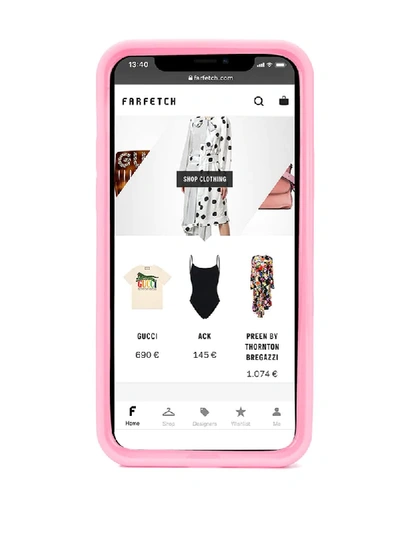 Shop Chiara Ferragni Tag Like Iphone 11 Pro Case In Sm000 Light Pink