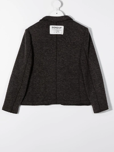 Dondup Single-breasted Blazer In Brown