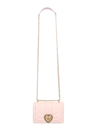 Shop Dolce & Gabbana Mini Devotion Bag In Powder