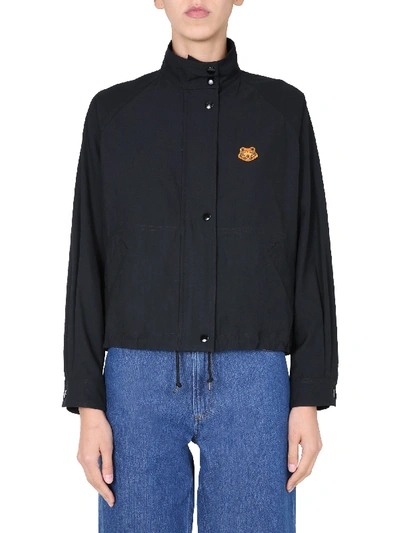 Shop Kenzo Technical Cotton Jacket In Black