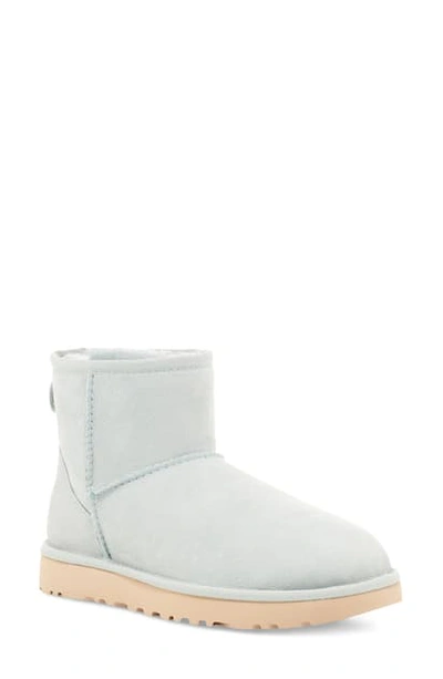 Shop Ugg Classic Mini Ii Genuine Shearling Lined Boot In Sky Grey Suede
