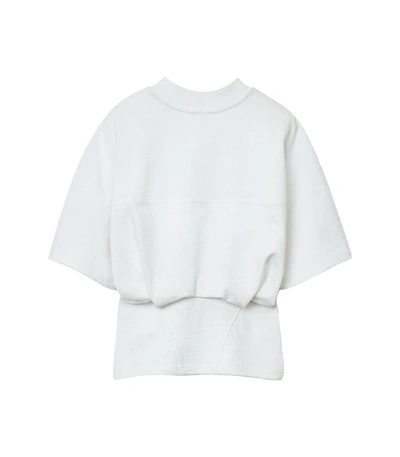 Shop Alexander Wang T Sculpted Crewneck Top In White