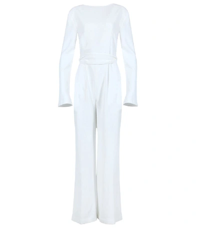 Shop Galvan Marina Jumpsuit In White