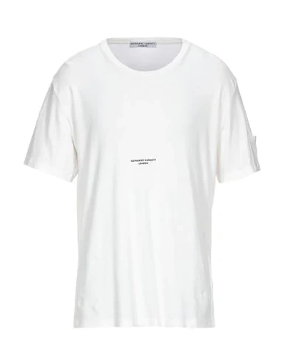 Shop Katharine Hamnett T-shirt In White