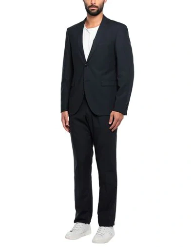 Shop Alessandro Gherardi Suits In Dark Blue