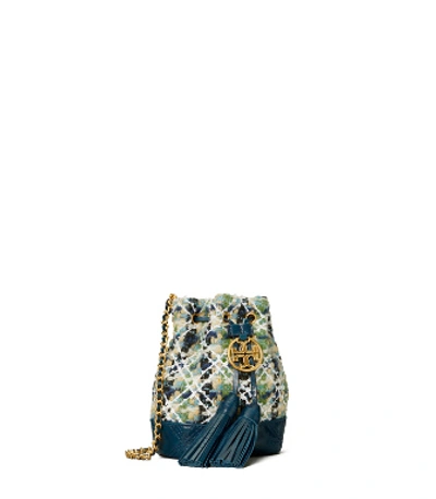 Tory Burch Fleming Soft Tweed Mini Bucket Bag