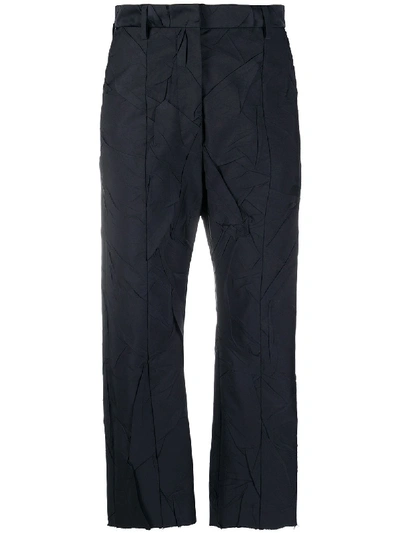 Shop Mm6 Maison Margiela Trousers In Black