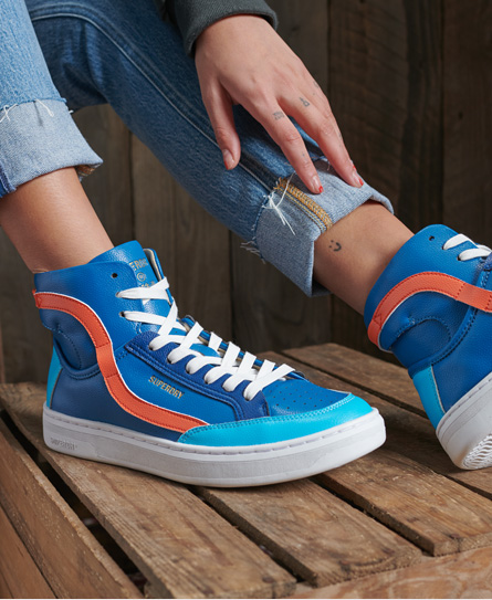 superdry blue trainers