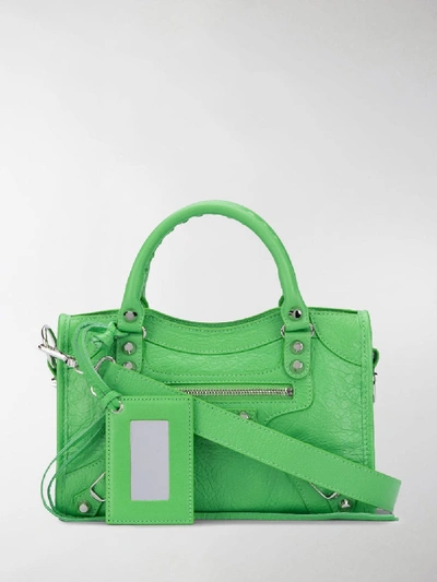 Shop Balenciaga Classic City Mini Shoulder Bag In Green
