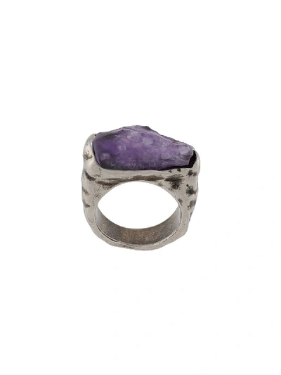 Shop Dsquared2 Stone-detail Ring In Silver