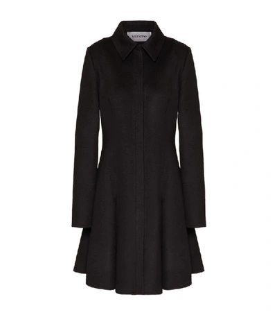 Shop Valentino Wool-cashmere A-line Coat