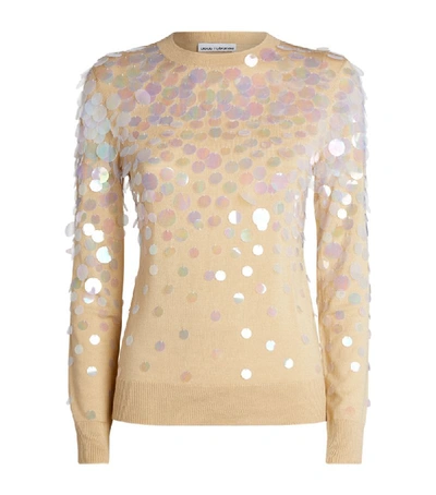 Shop Paco Rabanne Disc-embellished Knitted Top