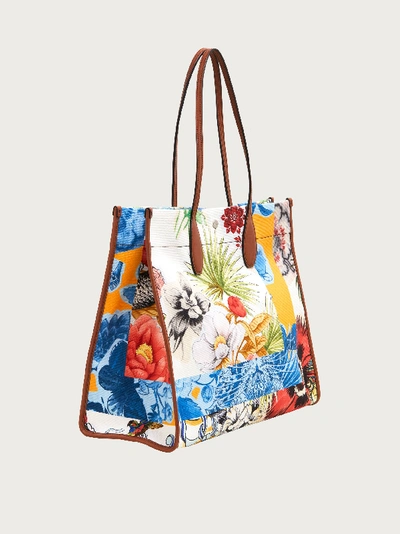 Shop Ferragamo Tote Bag Large In Multicolor