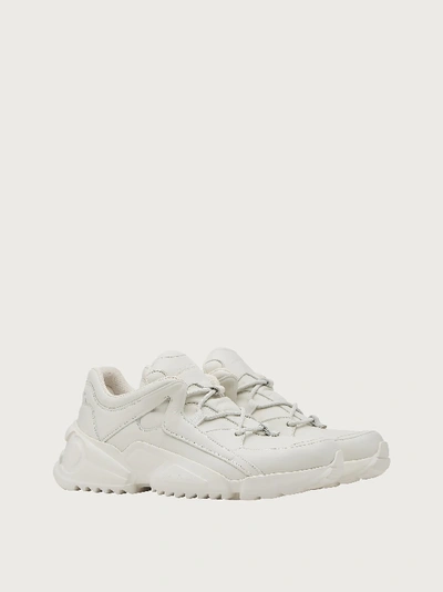 Shop Ferragamo Sneaker In White