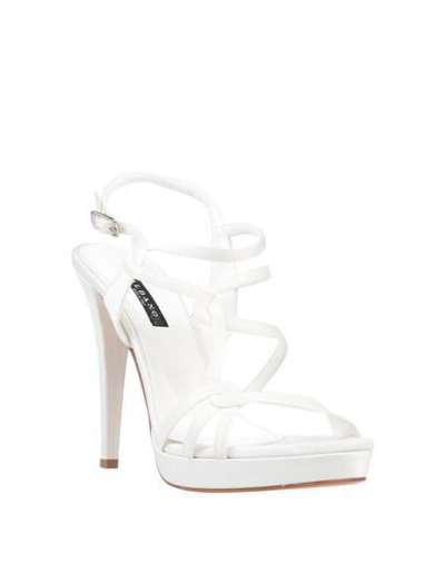 Shop Albano Sandals In Ivory