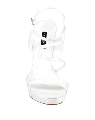 Shop Albano Sandals In Ivory