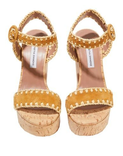 Shop Tabitha Simmons Sandals In Camel