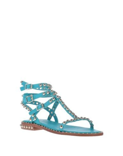 Shop Ash Sandals In Turquoise