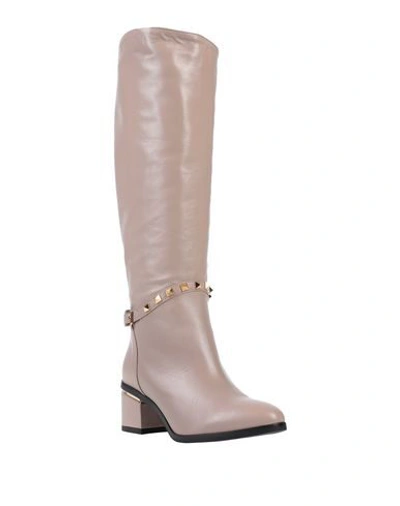 Shop Albano Boots In Dove Grey