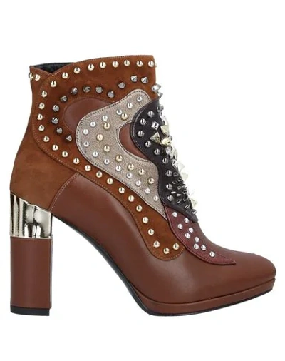 Shop Albano Ankle Boots In Tan