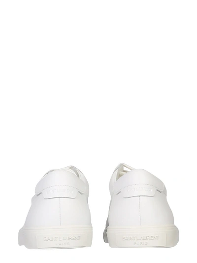 Shop Saint Laurent "andy" Sneakers In White