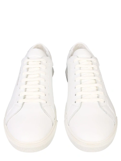 Shop Saint Laurent "andy" Sneakers In White