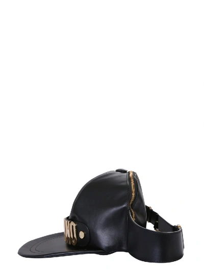 Shop Moschino "basket Cap" Belt Bag In Black