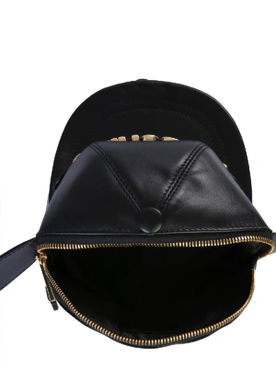 Shop Moschino "basket Cap" Pouch In Black