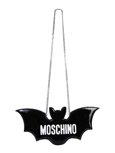 Shop Moschino "bat" Bag In Black