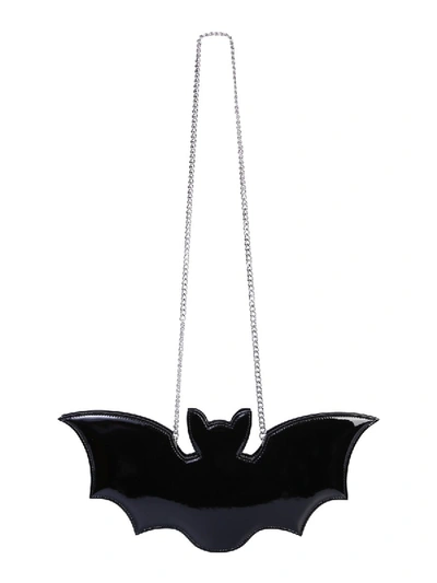 Shop Moschino "bat" Bag In Black