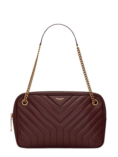 Shop Saint Laurent "camera Bag Joan" Bag In Bordeaux