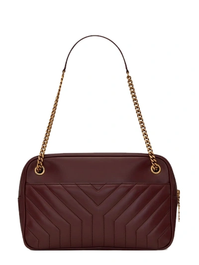 Shop Saint Laurent "camera Bag Joan" Bag In Bordeaux