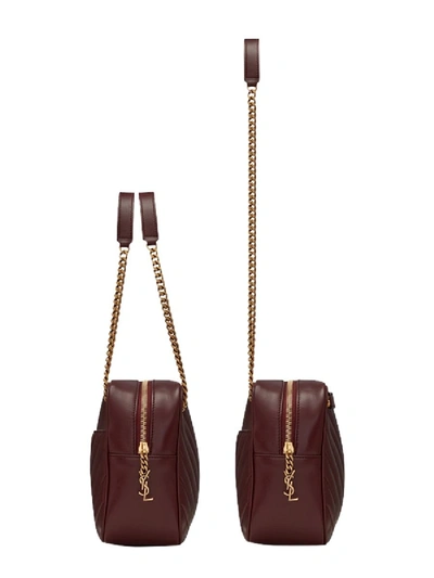 Shop Saint Laurent "camera Bag Joan" Bag In Bordeaux