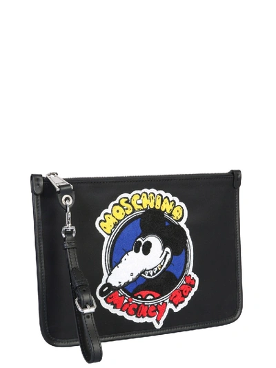 Shop Moschino "chinese New Year" Pouch In Black