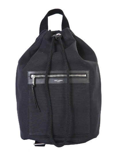 Shop Saint Laurent "city Sailor" Backpack In Black