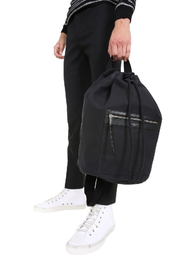 Shop Saint Laurent "city Sailor" Backpack In Black