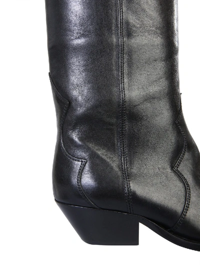 Shop Isabel Marant "denvee" Boots In Black