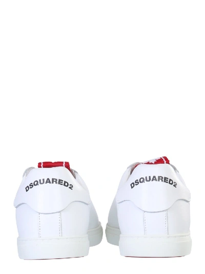 Shop Dsquared2 "evolution Tape" Sneakers In White