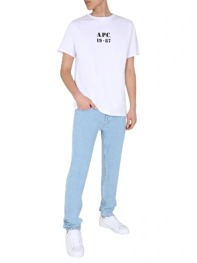 Shop A.p.c. "georges" T-shirt In White