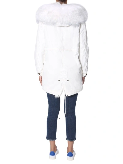 Shop Mr & Mrs Italy "jazzy Midi" Parka In White