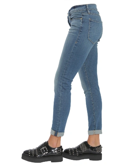 Shop Frame "le Garcon" Jeans In Blue