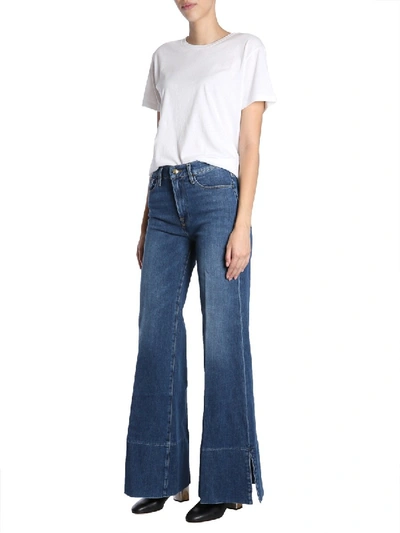 Shop Frame "le Palazzo" Jeans In Blue