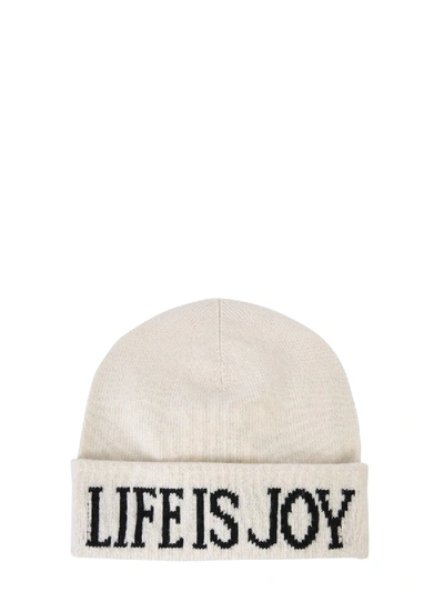 Shop Alberta Ferretti "life Is Joy" Hat In White