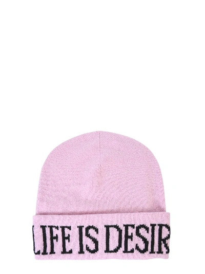 Shop Alberta Ferretti "life Is Desire" Hat In Pink